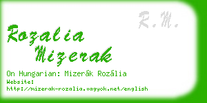 rozalia mizerak business card